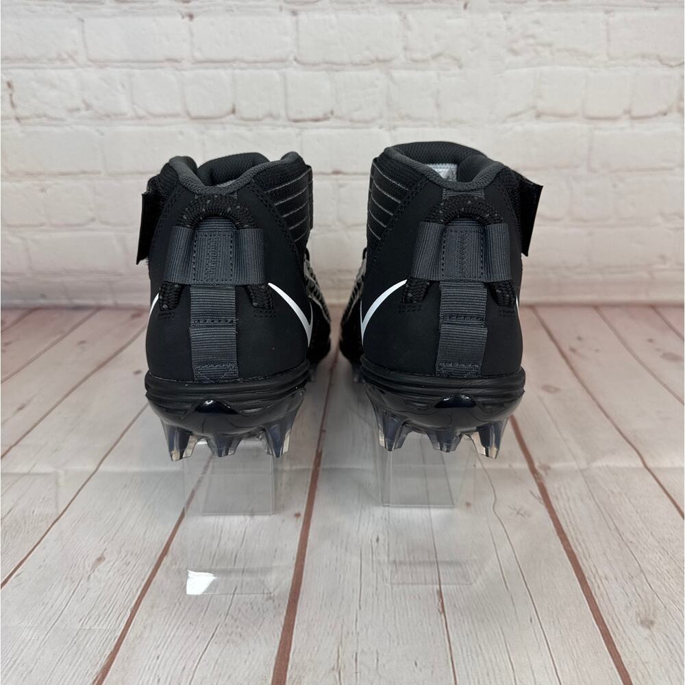 Nike Force Savage Pro 2 Mid Black White Football Cleats Mens Sz 10.5 AH4000-002 - Picture 9 of 11